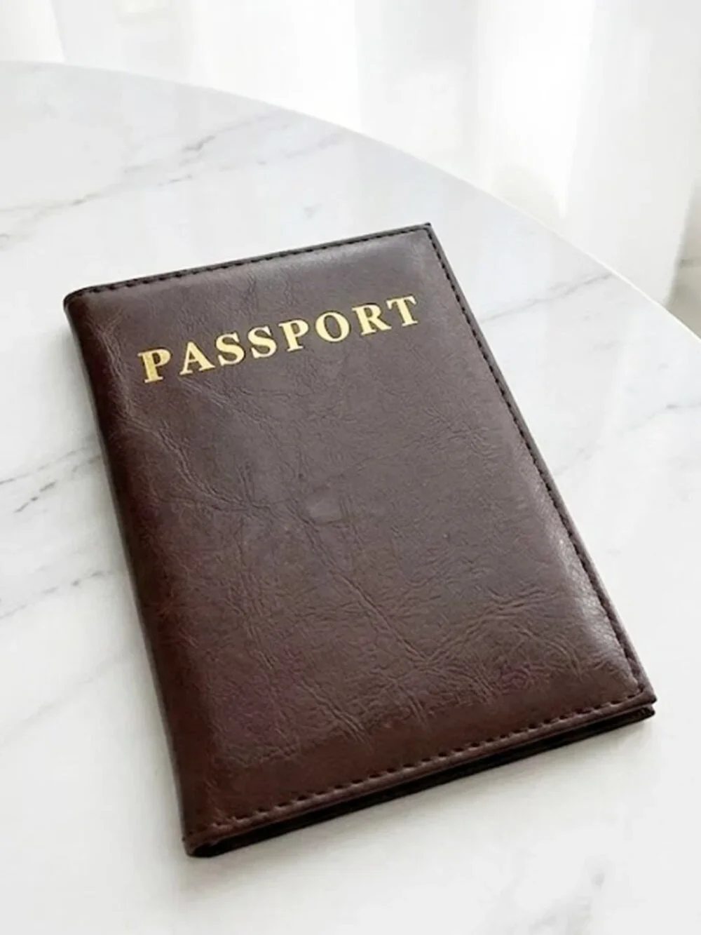 Dark Brown Passport Cover